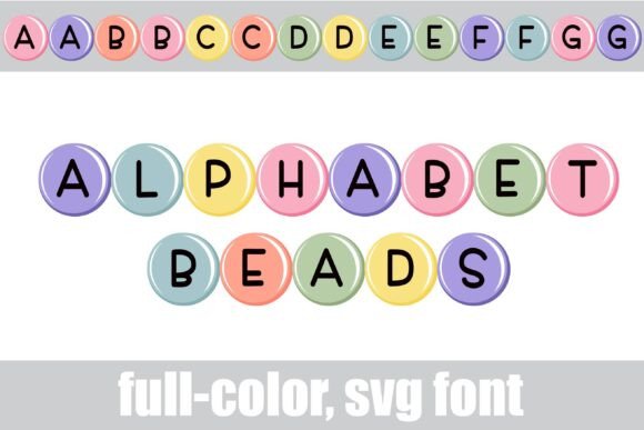 Alphabet Beads: A Colorful Font for Playful Branding