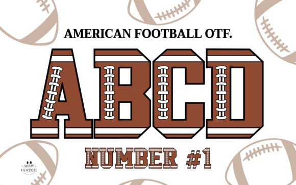 American Football Typography: Gridiron Design Energy