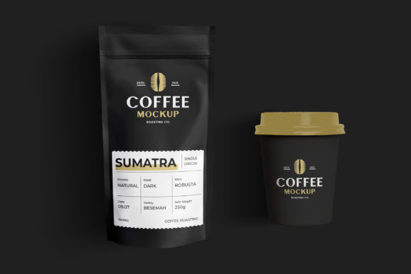 Coffee Package Mockup: A Free Pouch Design for Your Brand