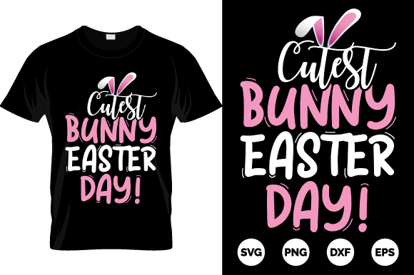 Cutest Bunny Easter Day T-shirt: A Designer's Asset Guide