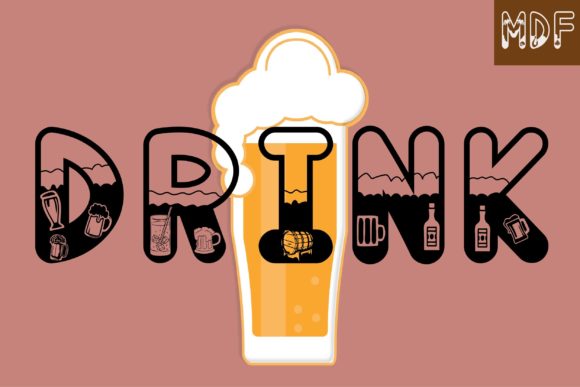 Drink: The Playful Font for Authentic Design