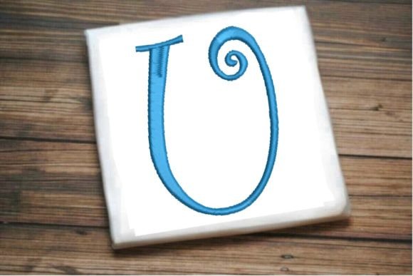 Elegant Beautiful Capital U Letter Monogram Design