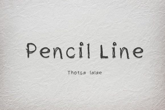 Embrace Whimsy: The Pencil Line Font for Creative Design