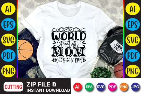 Honor a 1949 Mom with This Timeless T-Shirt Design