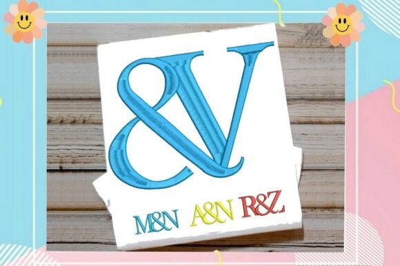 Interlocking Ampersand Letter V Monogram: A Design Staple