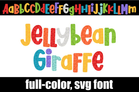 Jellybean Giraffe: A Colorful Alphabet for Bold Design