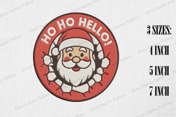 Merry Christmas Cute Santa: Embroidery & Design Guide