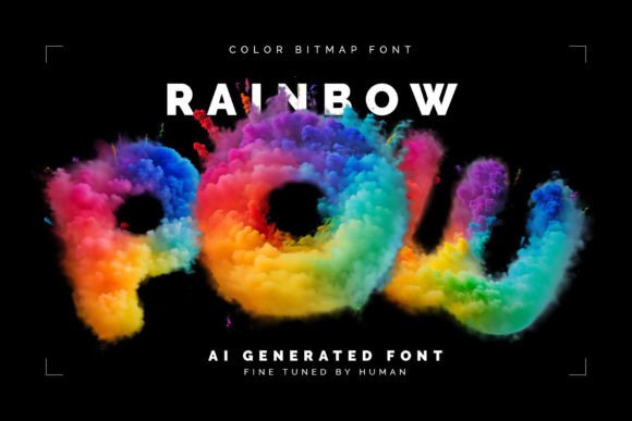 Rainbow Pow: A Vibrant Color Font for Modern Design