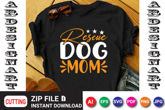 Rescue Dog Mom: A Heartfelt Design for Mother's Day