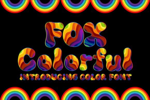 Unleashing Vibrant Design with Fox Colorful Typography