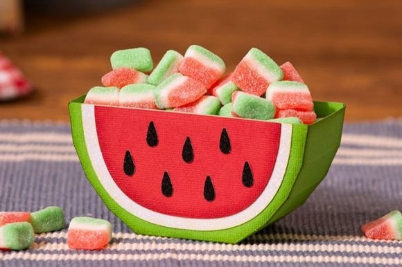 Watermelon Snack Bowl: A Fresh SVG Design Asset
