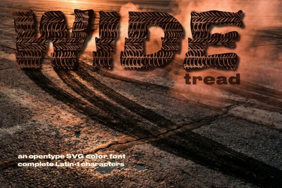 Wide Tread: The Gritty Color Font for High-Impact Design